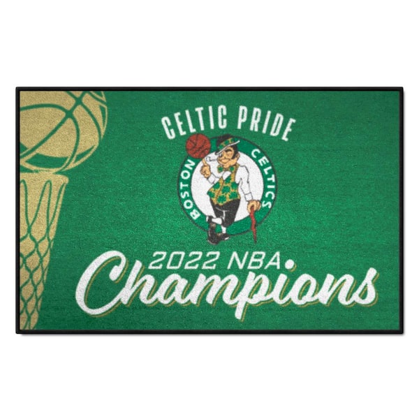 FANMATS Boston Celtics Green 2022 NBA Finals Champions 1.5 ft. x 2.5 ft. Starter Mat Accent Rug