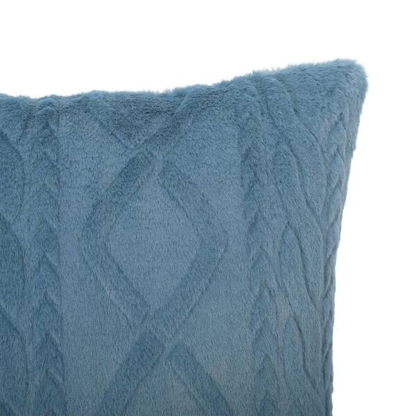 Arbuton Dark Teal 18 in. x 18 in. Throw Pillow