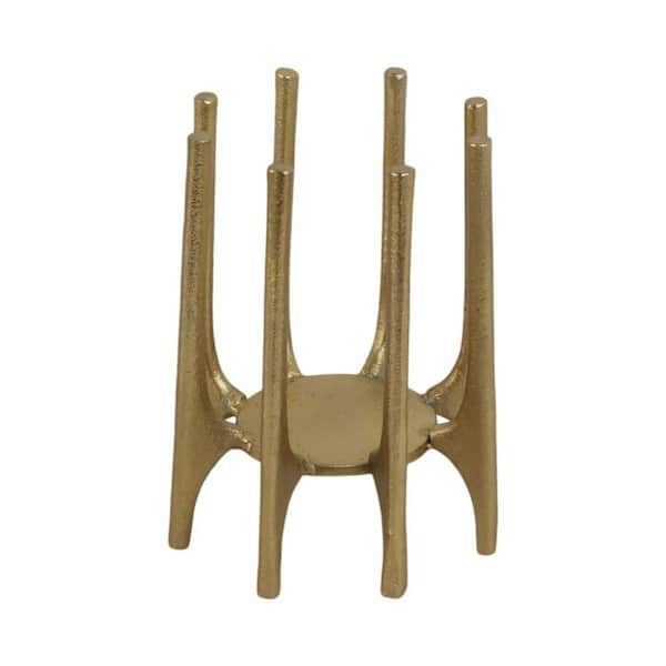 6 in. Gold Metal Votive Candle Holder With Spike Legs