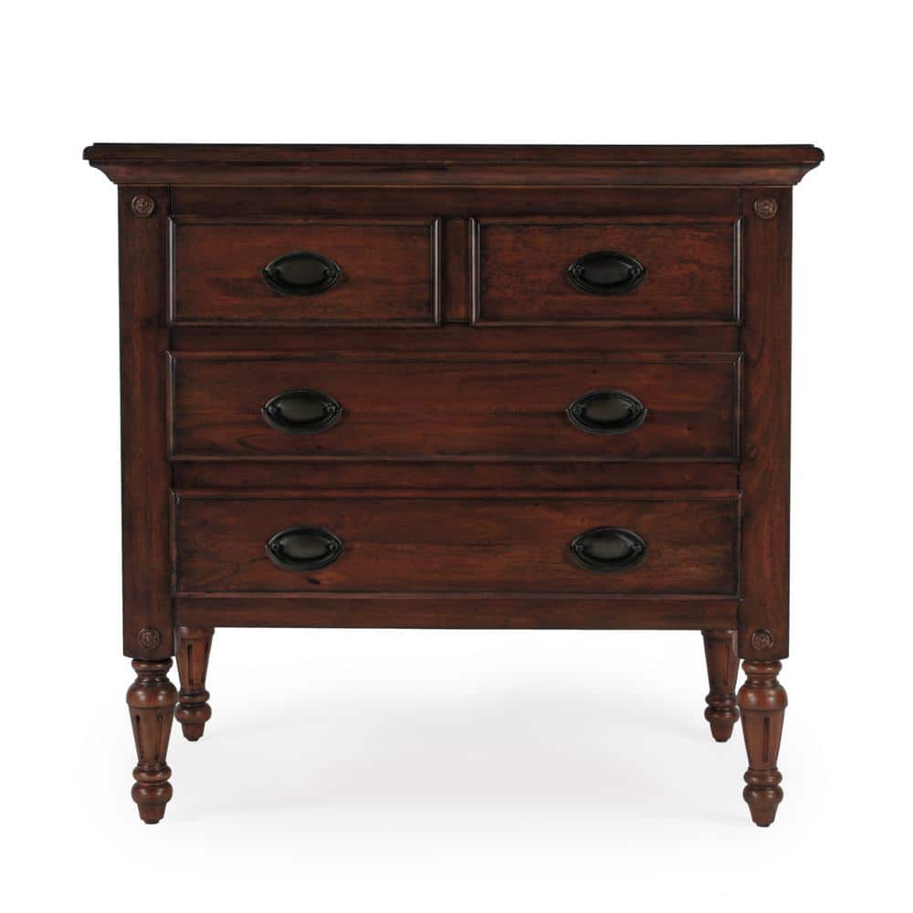 Easterbrook Dark Brown Mahogany 4-Drawer Chest