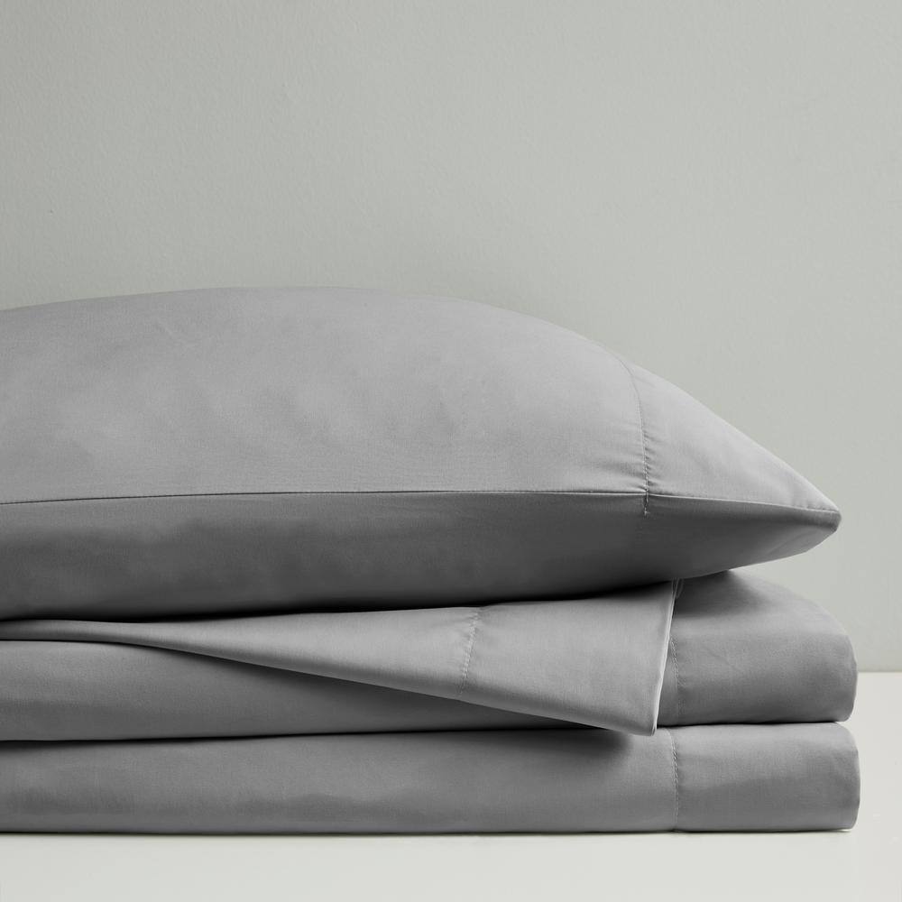 King Size Gray Cooling Microfiber Sheet Set