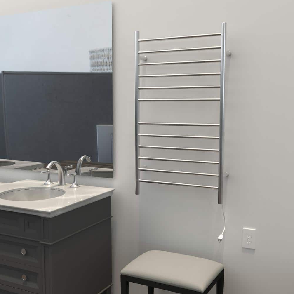 Radiant Polished Nickel Wall Mounted Electric Towel Warmer