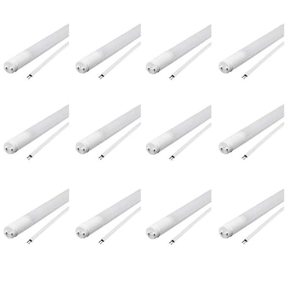 Feit Electric 4 ft. 19-Watt T8 32W/ T12 40W Equivalent Cool White (4100K) G13 Bypass Ballast Linear LED Tube Light Bulb (12-Pack)