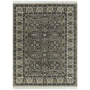 Honore Black 5 ft. x 7 ft. Oriental Area Rug