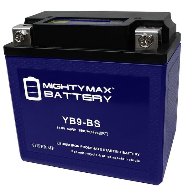 MIGHTY MAX BATTERY 12-Volt 9Ah, 150 CCA, Lithium Iron Phosphate (LiFePO4) Battery
