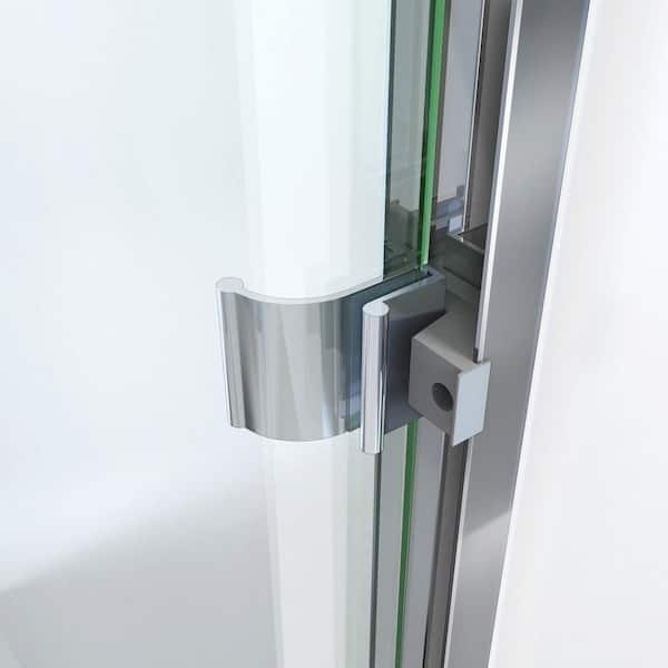 Bootz Industries - Bootz Aloha 56-60 in. W x 70 3/8 in. H Semi-Frameless Sliding Shower Door in Chrome
