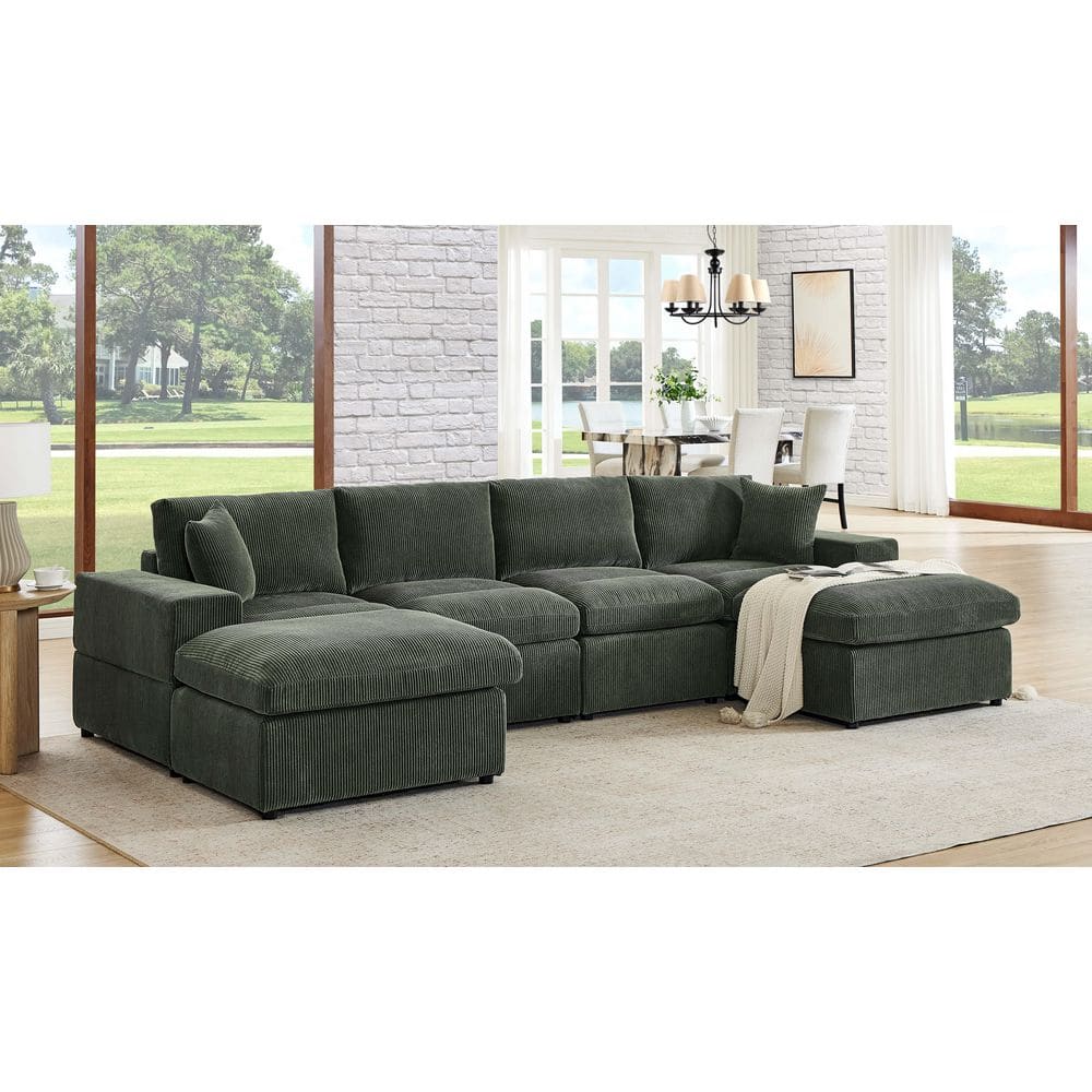 Dark Green Sectional Sofa