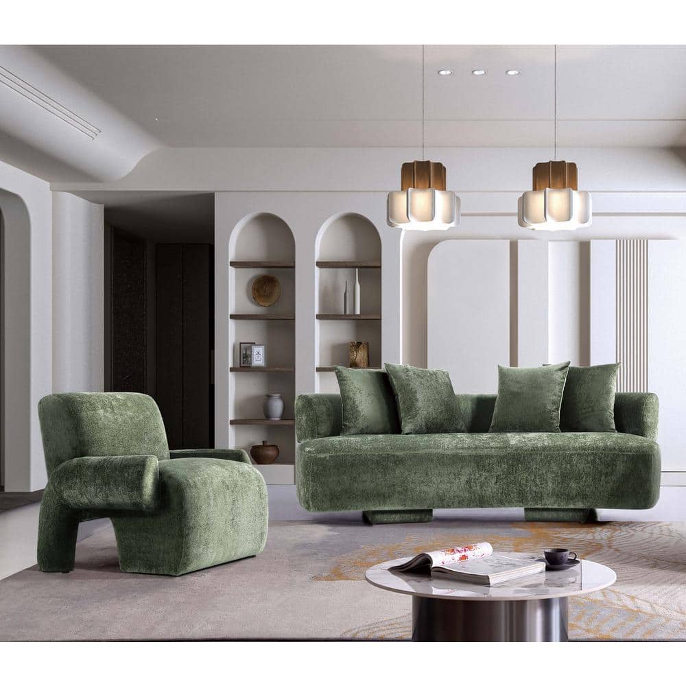 Olive green sofa set discount
