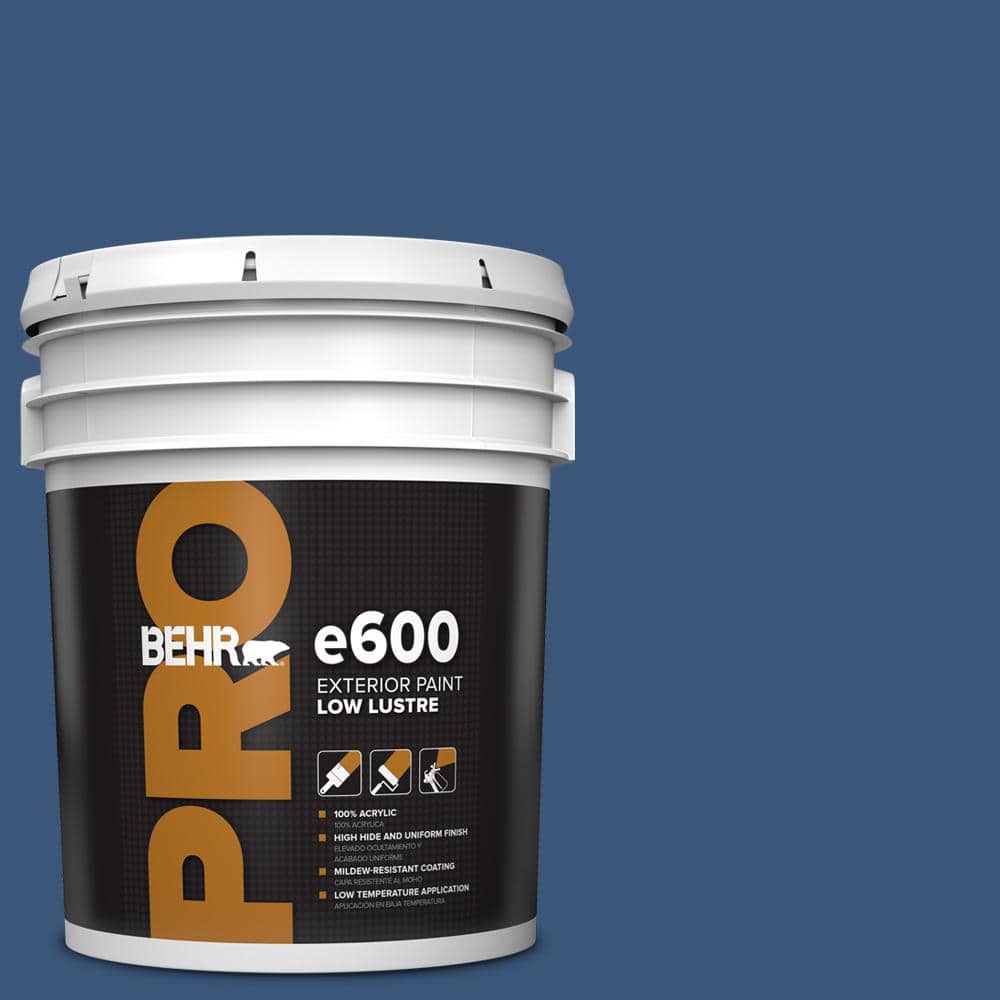 BEHR PRO 5 gal. #590D-7 Star Spangled Low Luster Exterior Paint PR62305 ...