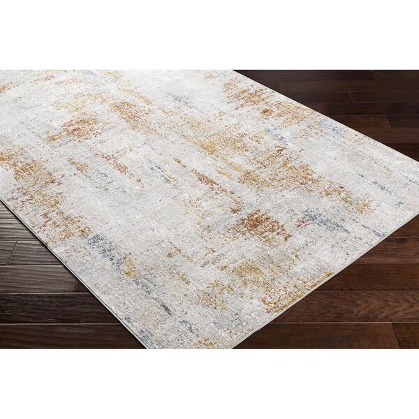 Carmel Off-White Modern Abstract 12 ft. x 15 ft. Area Rug