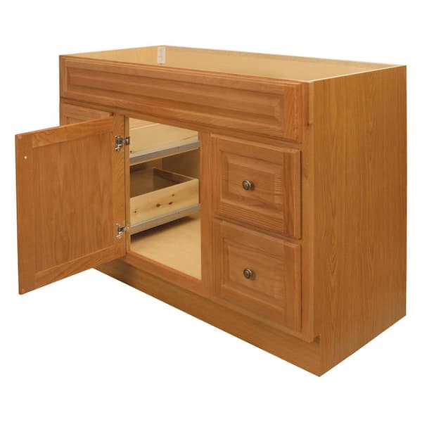 Project Source 48-in Golden Bathroom Vanity Cabinet Project Source 48-in Golden Bathroom Vanity Cabinet