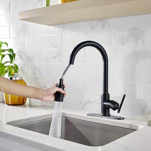 Single-Handle Pull-Down Sprayer Kitchen Faucet with PowerSpray and Temperature Control in Oil Rubbed Bronze