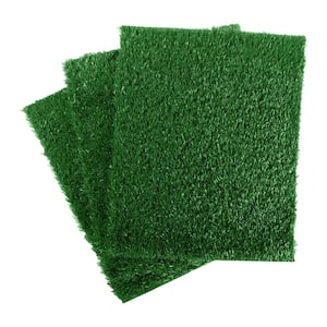 Pee Pads for Dogs - Set of 3 Replacement Turf Grass Mats for Potty Training