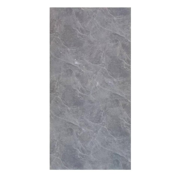 Mediterraneo 8 ft. H x 4 ft. W Decorative PVC Marble Sheet in Gray