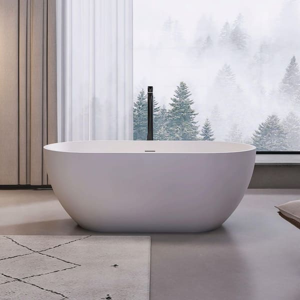 Xspracer Pure 59 in. x 29.5 in. Solid Surface Stone Resin