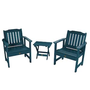 Lehigh Nantucket Blue 3-Piece Recycled Plastic Outdoor Conversation Set