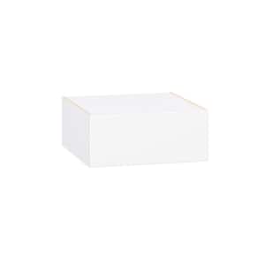 Timberline 24 in. W x 24 in. D x 10 in. H Assembled Slab Wall Bridge Kitchen Cabinet in Bright White with Lift Up Door
