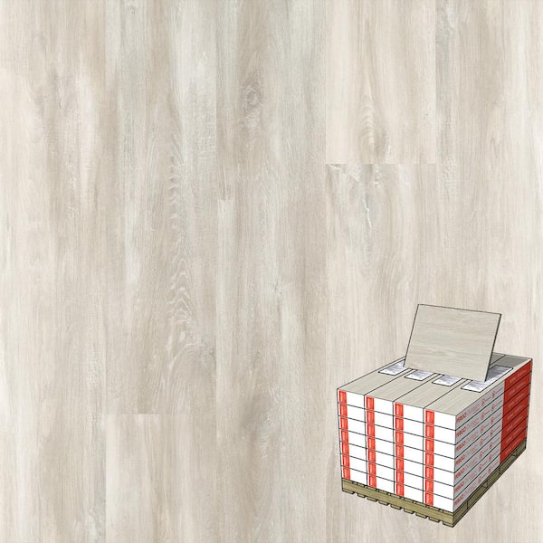 Pergo Outlast+ Soft Oak Glazed 12 mm T x 7.5 in. W Waterproof Laminate Wood Flooring (549.6 sqft/pallet)