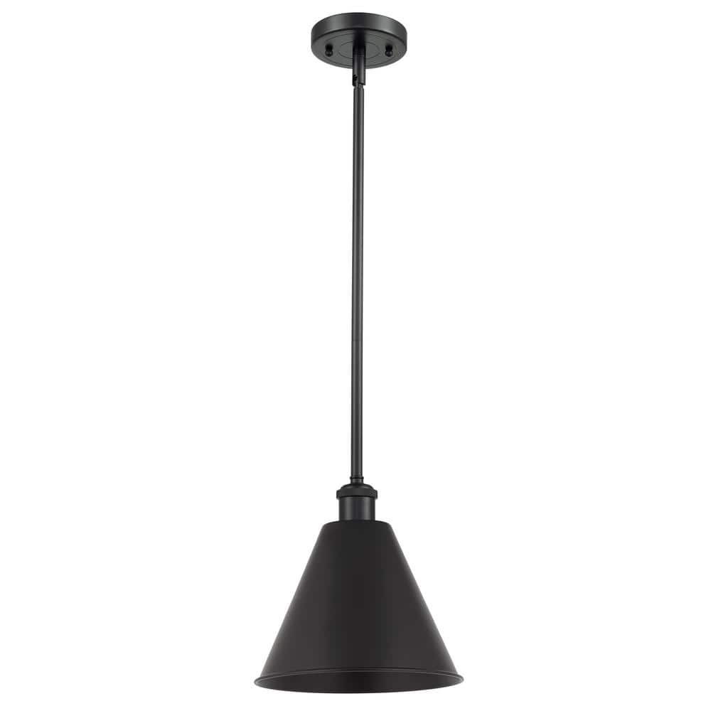Ballston Cone 1-Light Matte Black Shaded Pendant Light with Matte Black Metal Shade price history on PriceWatchPro