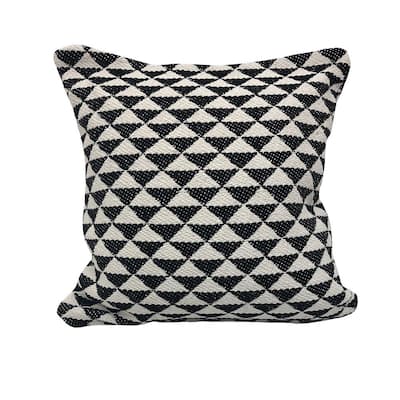 Vibhsa Large Decorative Throw Pillow 22 in x 22 in for Couch (White)  DFI-031208 - The Home Depot