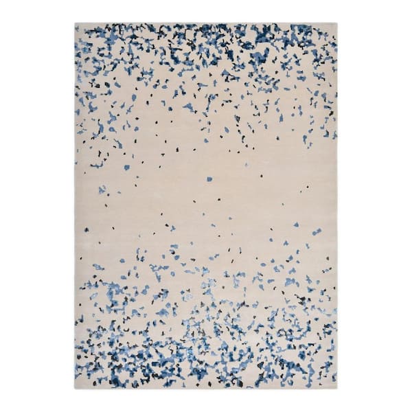 Monroe Contemporary Beige 9 ft. x 12 ft. Handmade Area Rug