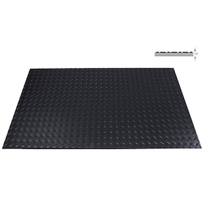 Non-Conductive Insulating Switchboard Mat, Class 2, Black, 24 in. x 36 in., ASTM D178, Indoor/Outdoor Diamond Surface