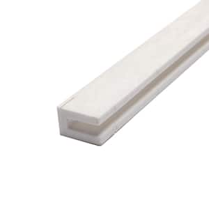 0.75 in. x 96 in. White Vinyl Lattice Cap