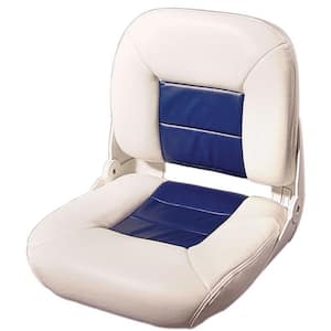 Navistyle Low-Back Boat Seat - White/Blue