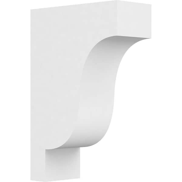Ekena Millwork 3 in. x 12 in. x 8 in. Standard Newport Architectural Grade PVC Corbel