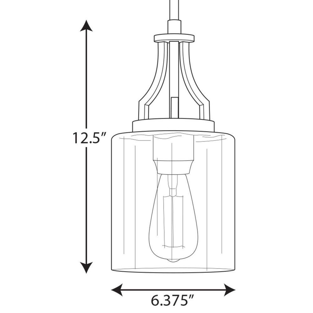 Lassiter Brushed Nickel Clear Glass Mini-Pendant Light