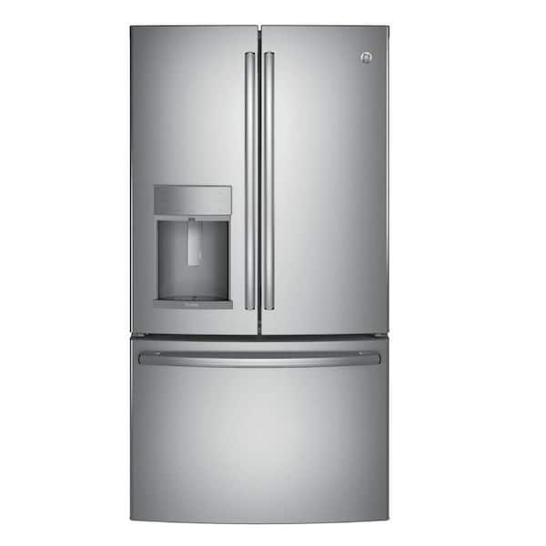 GE Profile 27.8 cu. ft. French Door Refrigerator with Hands-Free Autofill in Stainless Steel
