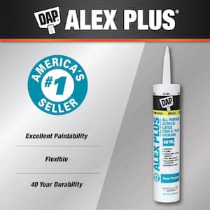 ALEX PLUS 10.1 oz. Clear Acrylic Latex Caulk Plus Silicone