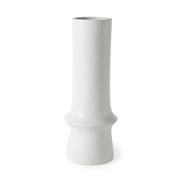 Mercana Lafarge 17.3 H White Ceramic Vase