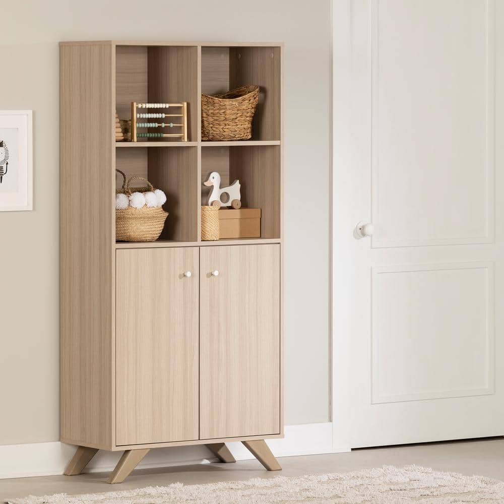 White Adjustable Shelving Scandinavian Storage Unit