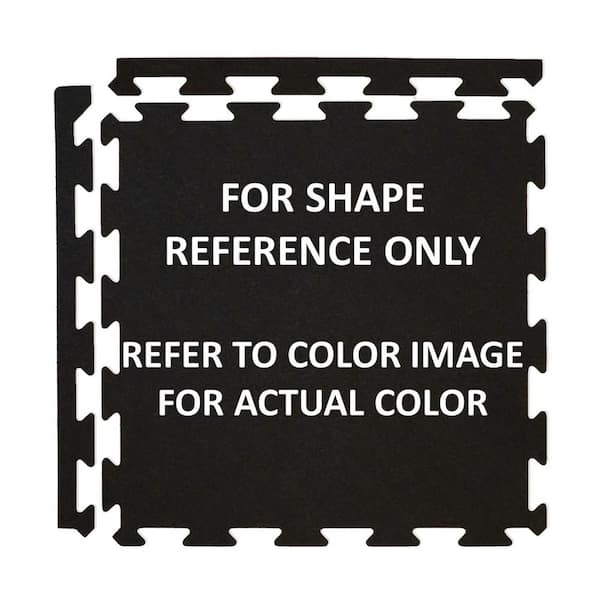 PROSOURCEFIT Thick Exercise Puzzle Mat Black 24 in. x 24 in. x 0.75 in. EVA  Foam Interlocking Anti-Fatigue (6-pack) (24 sq. ft.) ps-2997-extp-black -  The Home Depot