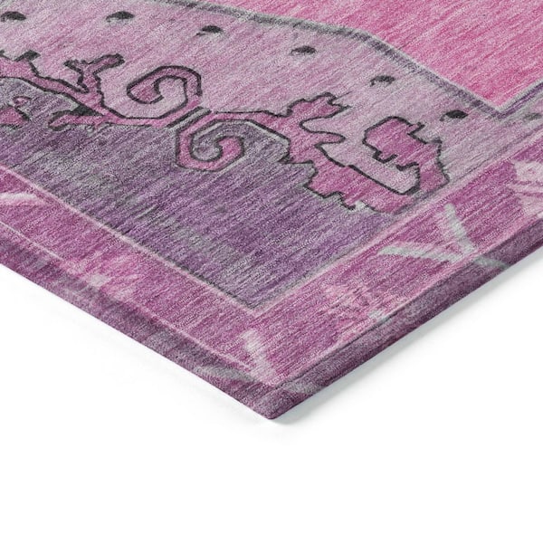 Chantille Machine Washable Indoor/Outdoor Abstract ACN1731 Pink 8 ft. x 10 ft. Area Rug