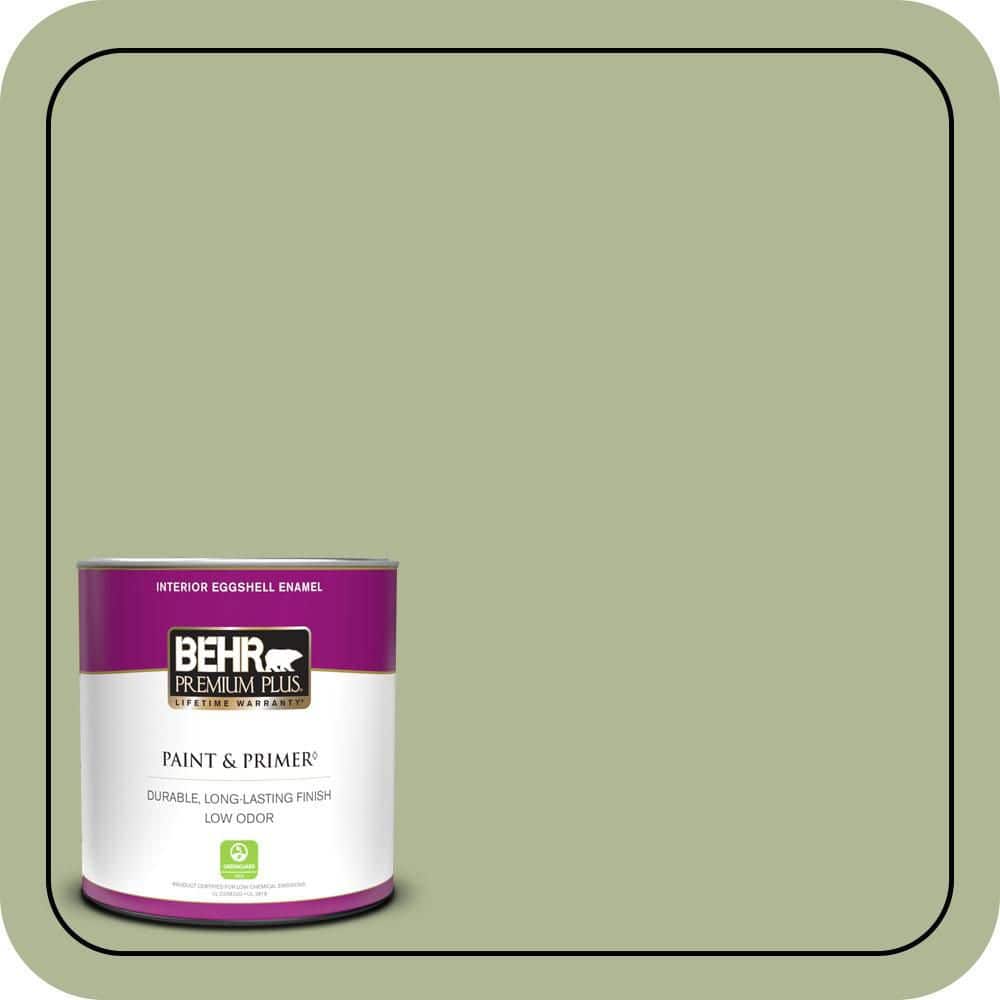 1 qt. #PPU11-08 Moss Print Eggshell Enamel Low Odor Interior Paint & Primer price history on PriceWatchPro