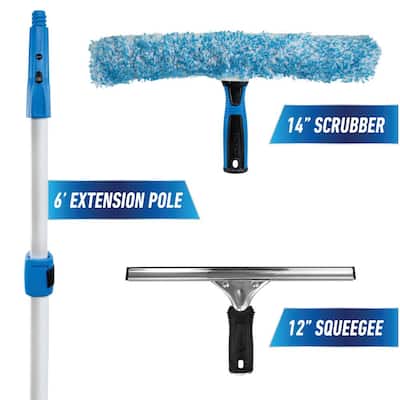 HDX 8 in. Auto Window Squeegee with 16 in. Handle 972050 - The