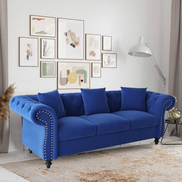 Royal Blue Velvet Sofa Uk | Baci Living Room