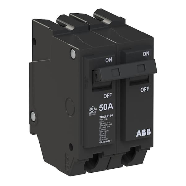 ABB 50 Amp 1 in. Double-Pole Circuit Breaker (THQL2150A) THQL2150A