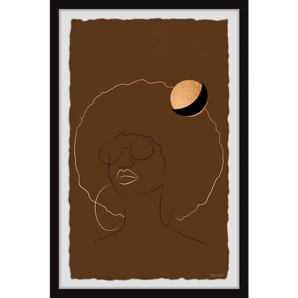 Plant Mom, Black Woman, Monstera, Abstract, UNFRAMED, Minimalist