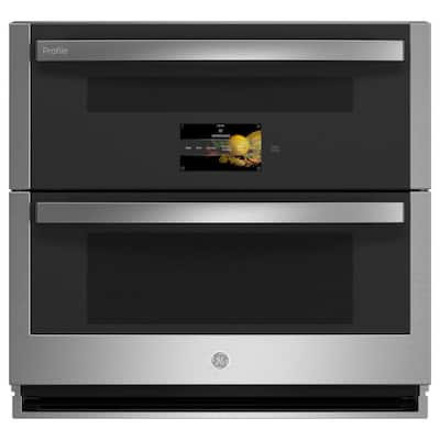 Profile 30 in. Double Electric Wall Oven with Convection Self-Cleaning in Stainless Steel