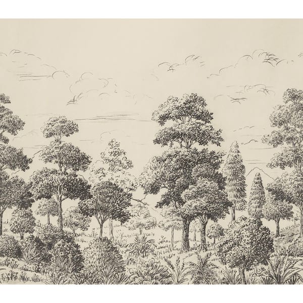 Sylva Parchment Self Adhesive Mural