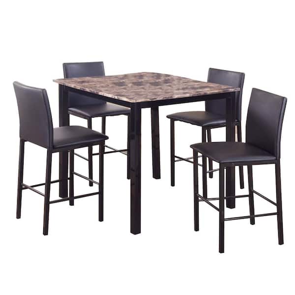 Brown Counter Height Dinette Bm157888, Barstool And Dinette Factory