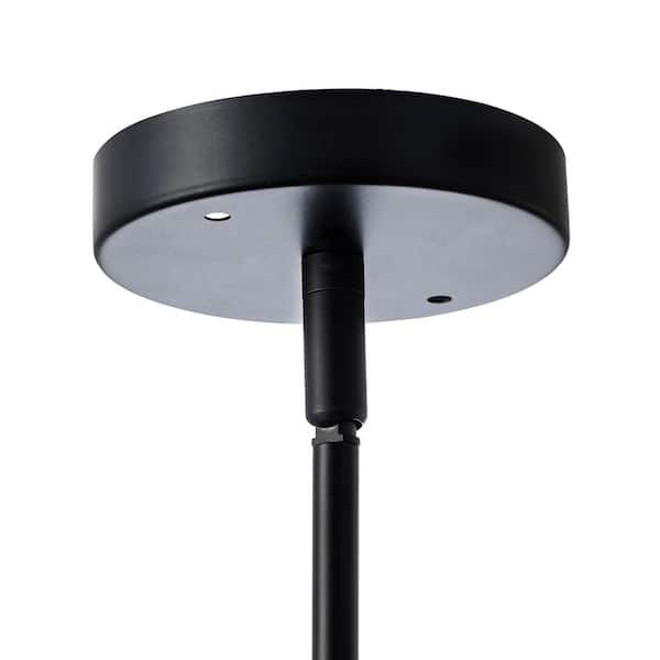 aiwen 11.8 in. 1-Light Black Island Pendant Light Fixture