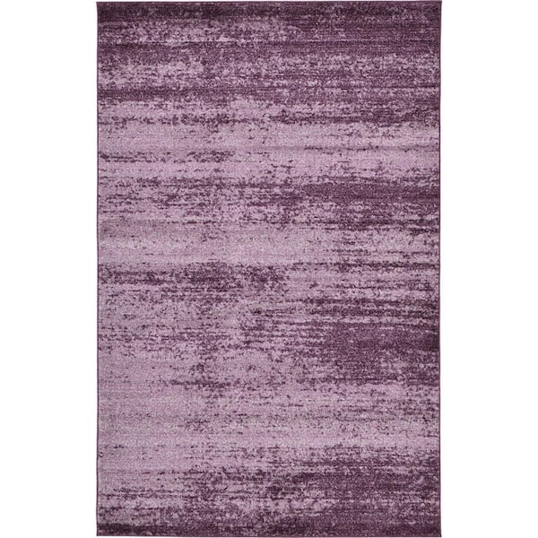Unique Loom Del Mar Lucille Violet 5' 0 x 8' 0 Area Rug
