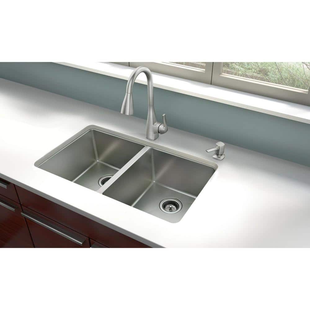 Krin barang Moen - Brandclub - Kiran 33 in. Drop-In/Undermount Double