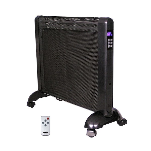 Optimus 1000-Watt to 1500-Watt Mica-Thermic Flat Panel Electric Portable Heater with Remote Control