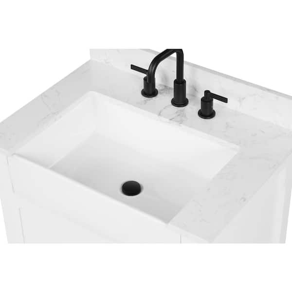 Home Decorators Collection Talmore 60 in. W x 22 in. D x 35 in. H  Freestanding Bath Vanity in Gray with White Cultured Marble Top VA-FC0201 -  The Home Depot