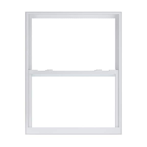 American Craftsman 36 in. x 46 in. 70 Series White Single Hung Low-E Argon SC GlassVinyl Impact FL Flange Window, Screen Incl
